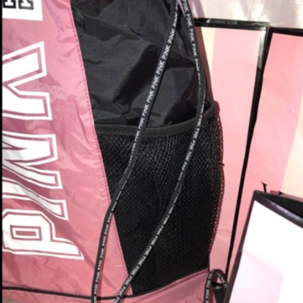 Victoria Secret PINK Drawstring Backpack rose - Picture 3 of 5